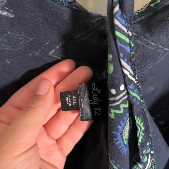 Lady 12 Multicolor Tank Top Size 4XL - Picture 3 of 3